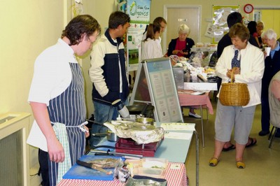 Cookery Demonstration at first Local Produce Market held in St. Brides Major