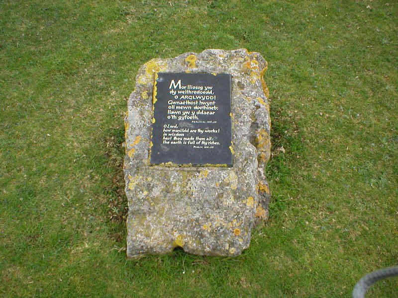 Plaque celebrating the area as a place of outstanding beauty