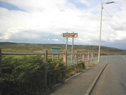 Approaching the turning for Ogmore beach from Southerndown