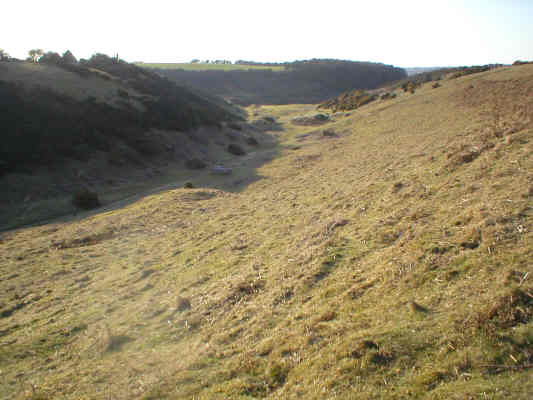 Pant Mari Flanders looking towards Ogmore Village