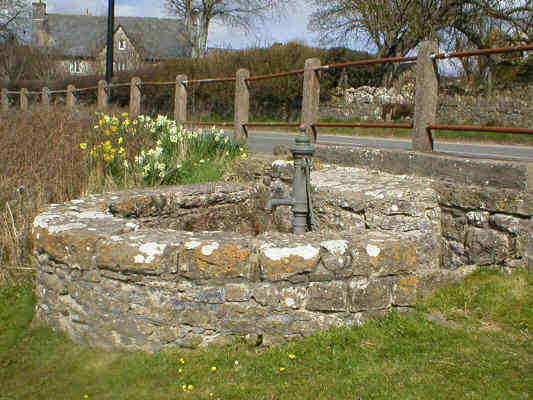 Well and pump by the Pond in St. Brides Major