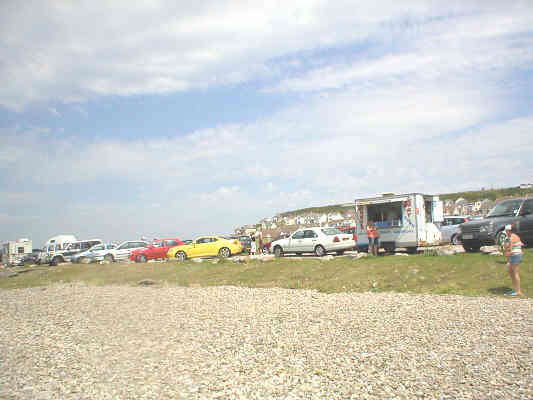 Fast food van at Ogmore by sea