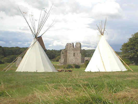 Tipi Wales Tepees at Ogmore Vilage near Ogmore Castle